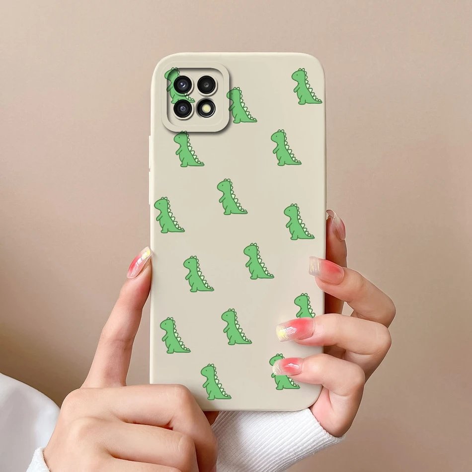 Case For Samsung Galaxy A 22 A22S Candy Soft Liquid Silicone Full Protection Phone Back Cover For Samsung A22 4G 5G A 22S Bumper