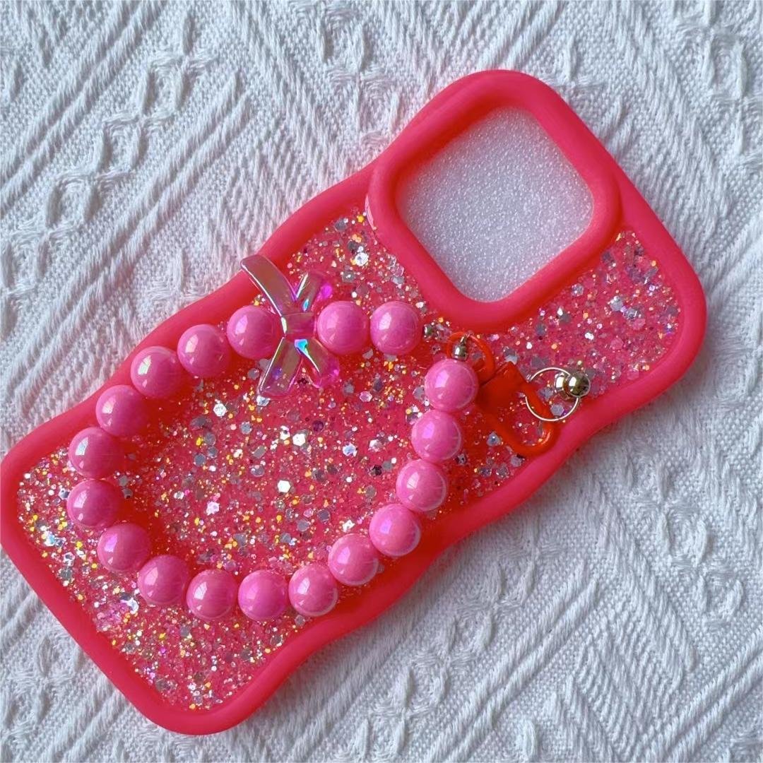 Simple Diamond Glitter Girl Bracelet TPU Mobile Phone Cases for Samsung Xiaomi Apple Huawei Vivo Oppo TECNO Infinix ITEL