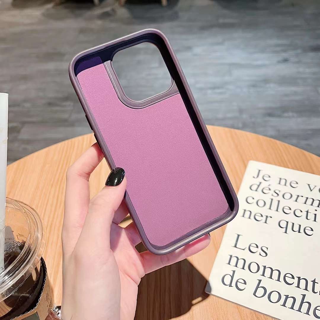 trendy stylish protective leather back mobile case for iphone 15 pro max microfiber inside card slot cover for iphone 14 13 1211