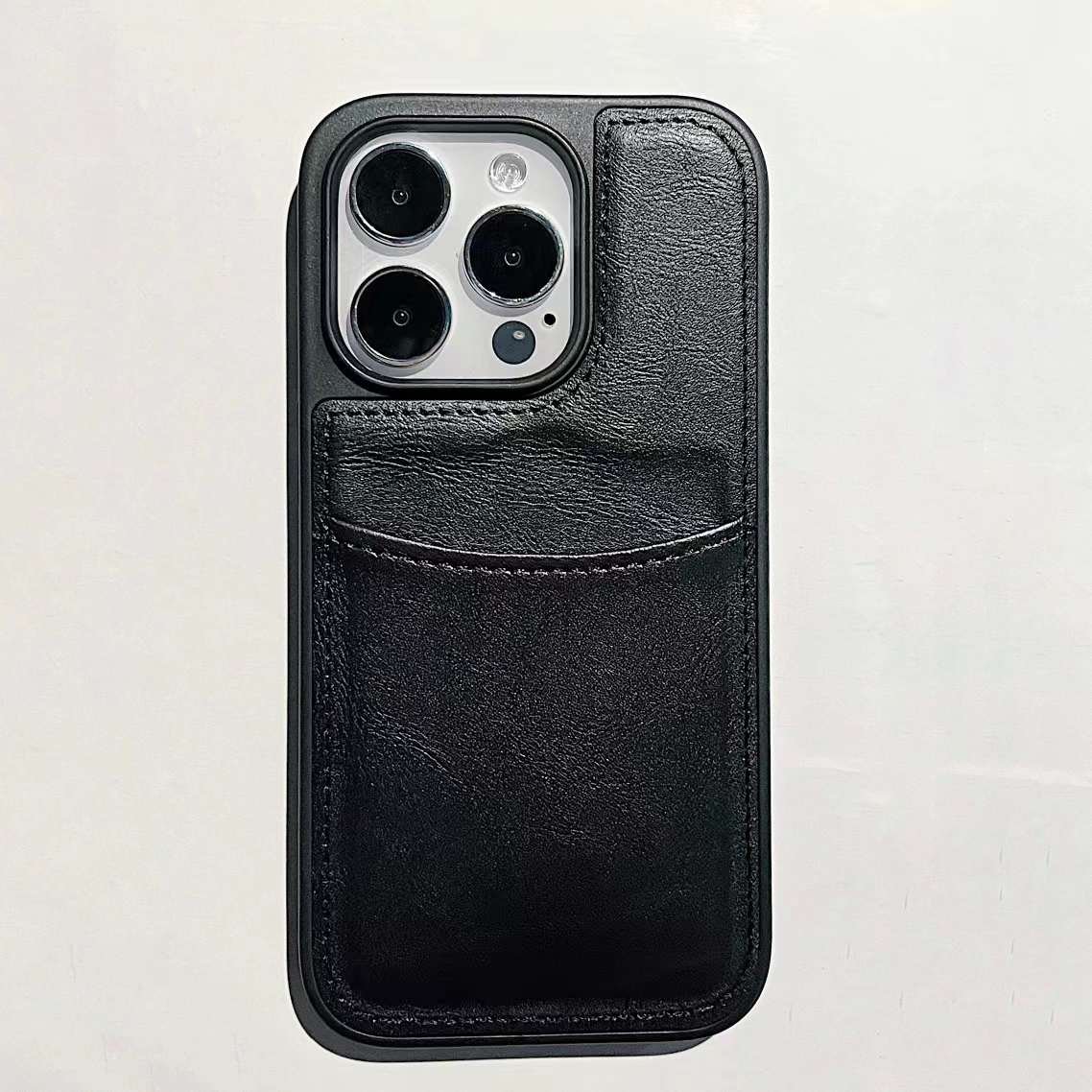 trendy stylish protective leather back mobile case for iphone 15 pro max microfiber inside card slot cover for iphone 14 13 1211