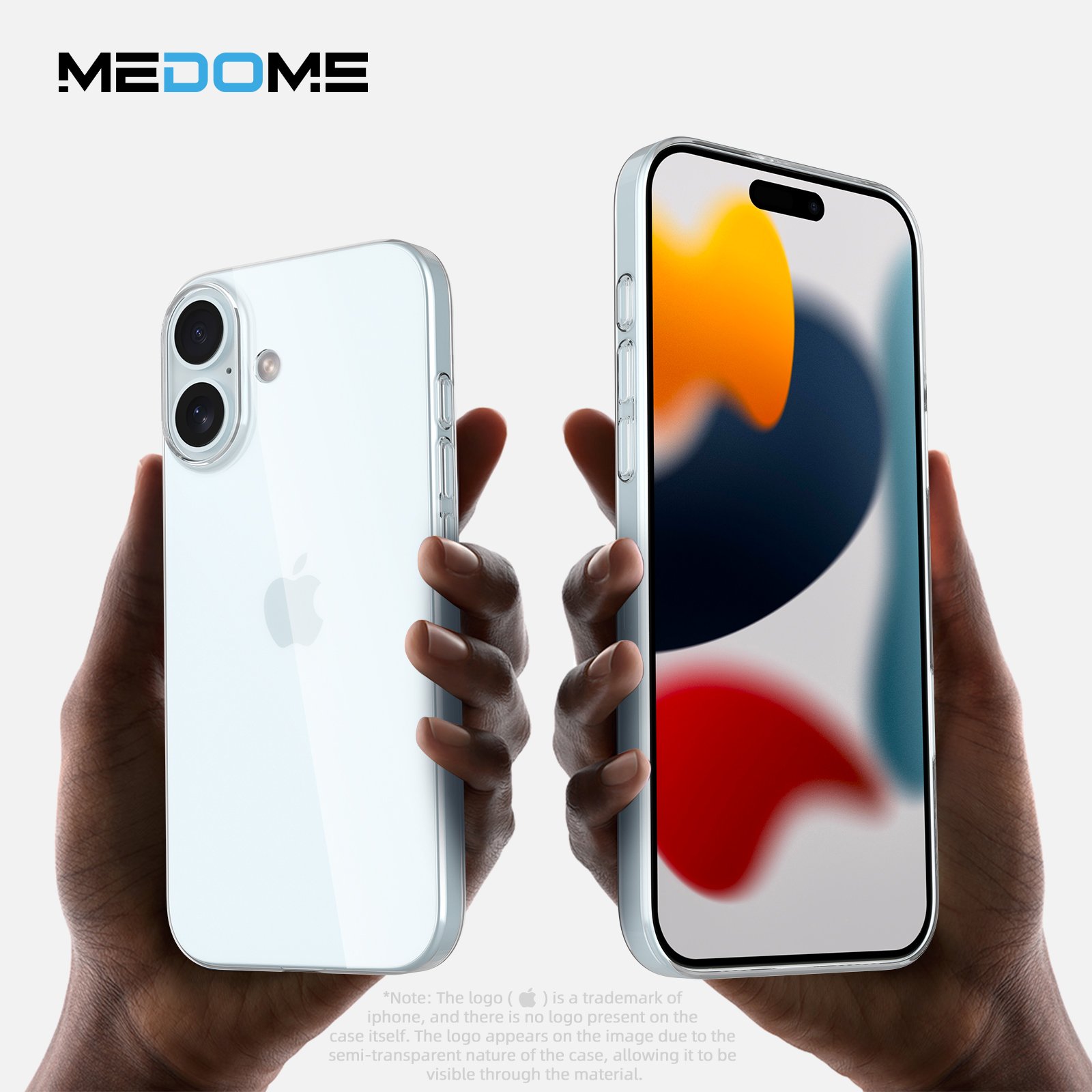 Medome 0.45 Clear PP For iPhone Case For iPhone 16 Pro Max Transparent Mobile Phone Case 12 13 14 15 Dropshipping Silicone 2024