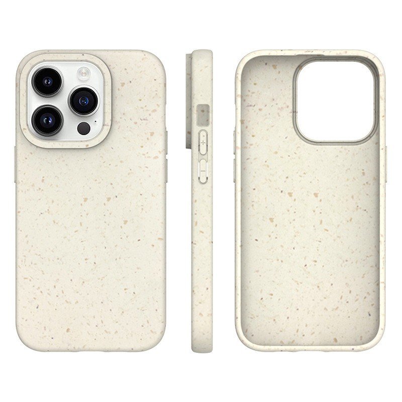 Factory Direct Full Biodegradable Case For Iphone 15 Pro Max Wheat Straw Phone Protective Case