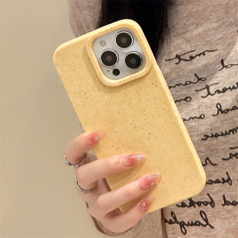 Factory Direct Full Biodegradable Case For Iphone 15 Pro Max Wheat Straw Phone Protective Case
