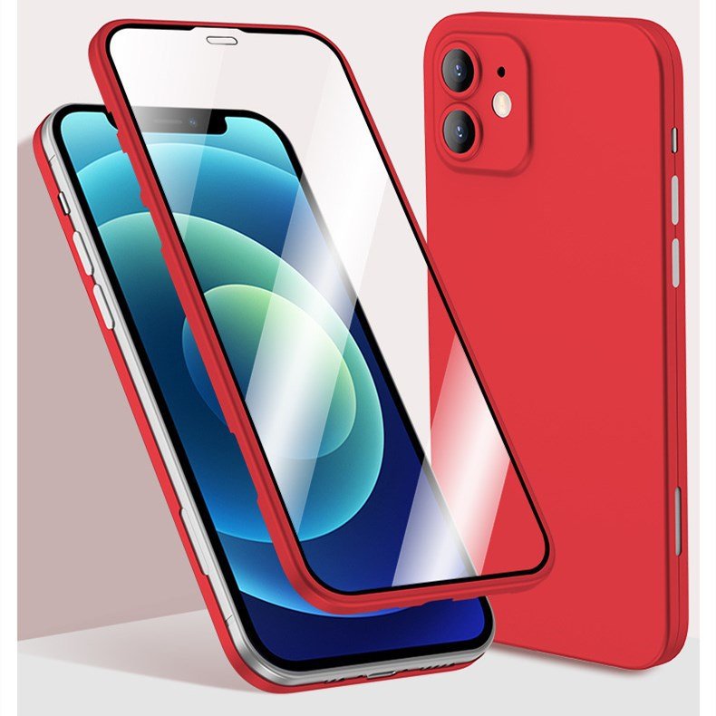 Glass Film Mobile Phone Case All-in-one 360 All-inclusive Mobile Phone Protection Set For iPhone13 Pro Mini 12 11 XR