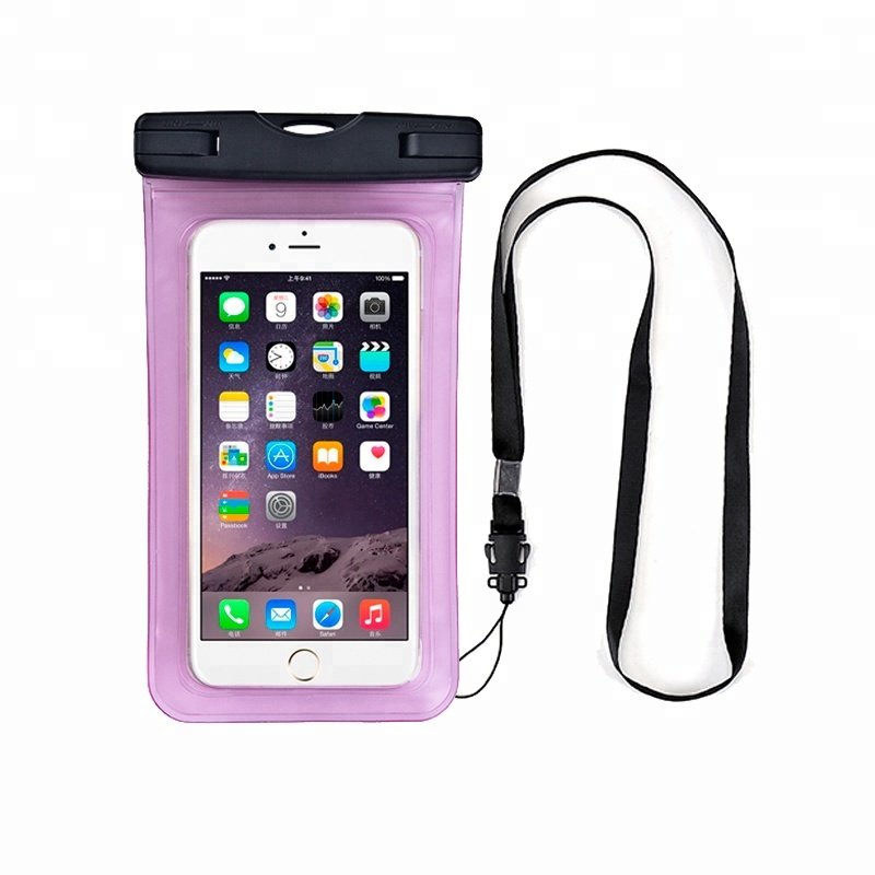 Universal PVC Phone Bag ABS Clip Water Proof Mobile Phone Case PVC Waterproof Cellphone Case for Apple Iphones Manufacture ODM