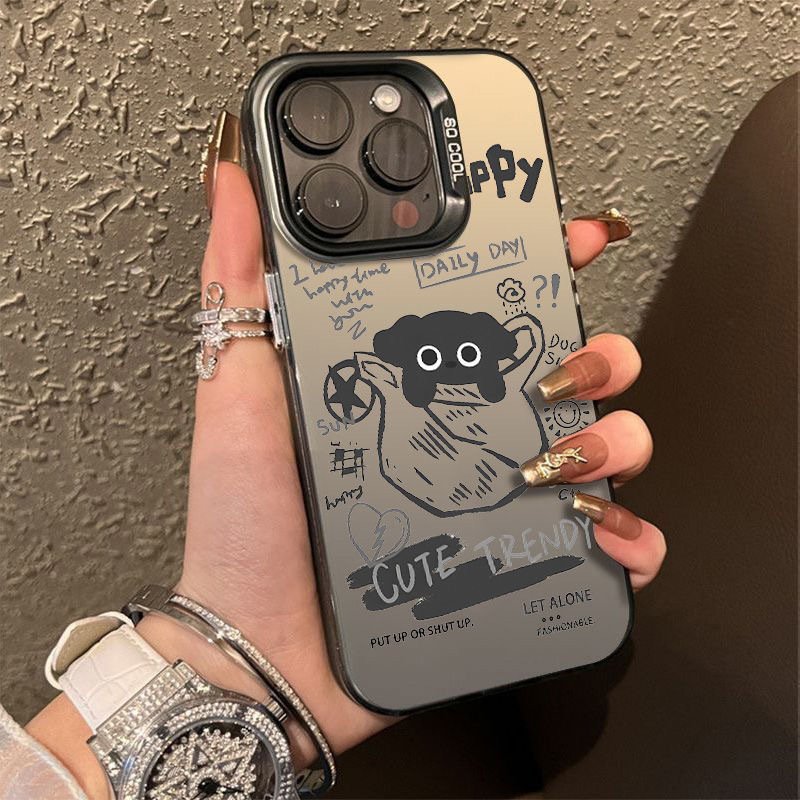Customize Phone Case Imd Printing Luxury Glitter Rainbow Gradient Laser Phone Case Mobile Phone Cases
