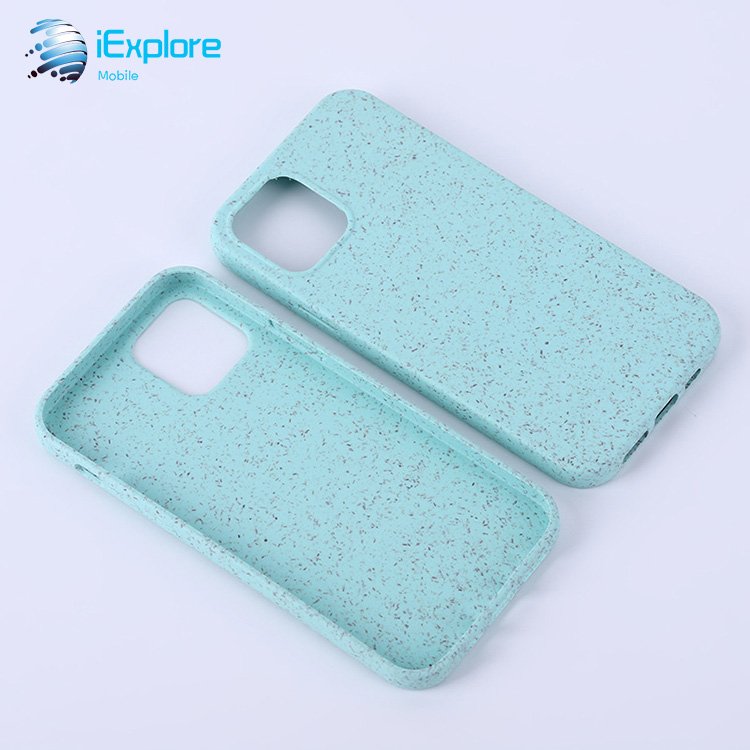 iExplore environmental 100% biodegradable wheat straw PLA custom painting phone case OEM ODM for iPhone 16 pro max