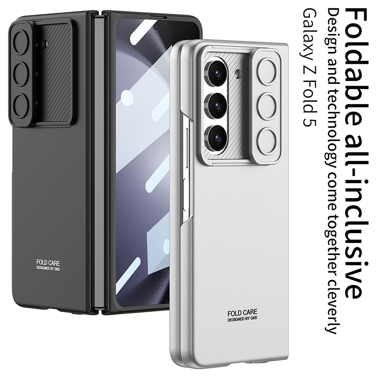 Hot Ultra-Thin Mobile Phone Case Lens Protection Sliding Window Case Membrane Integration For Samsung Z Fold 6 5 Cover Case