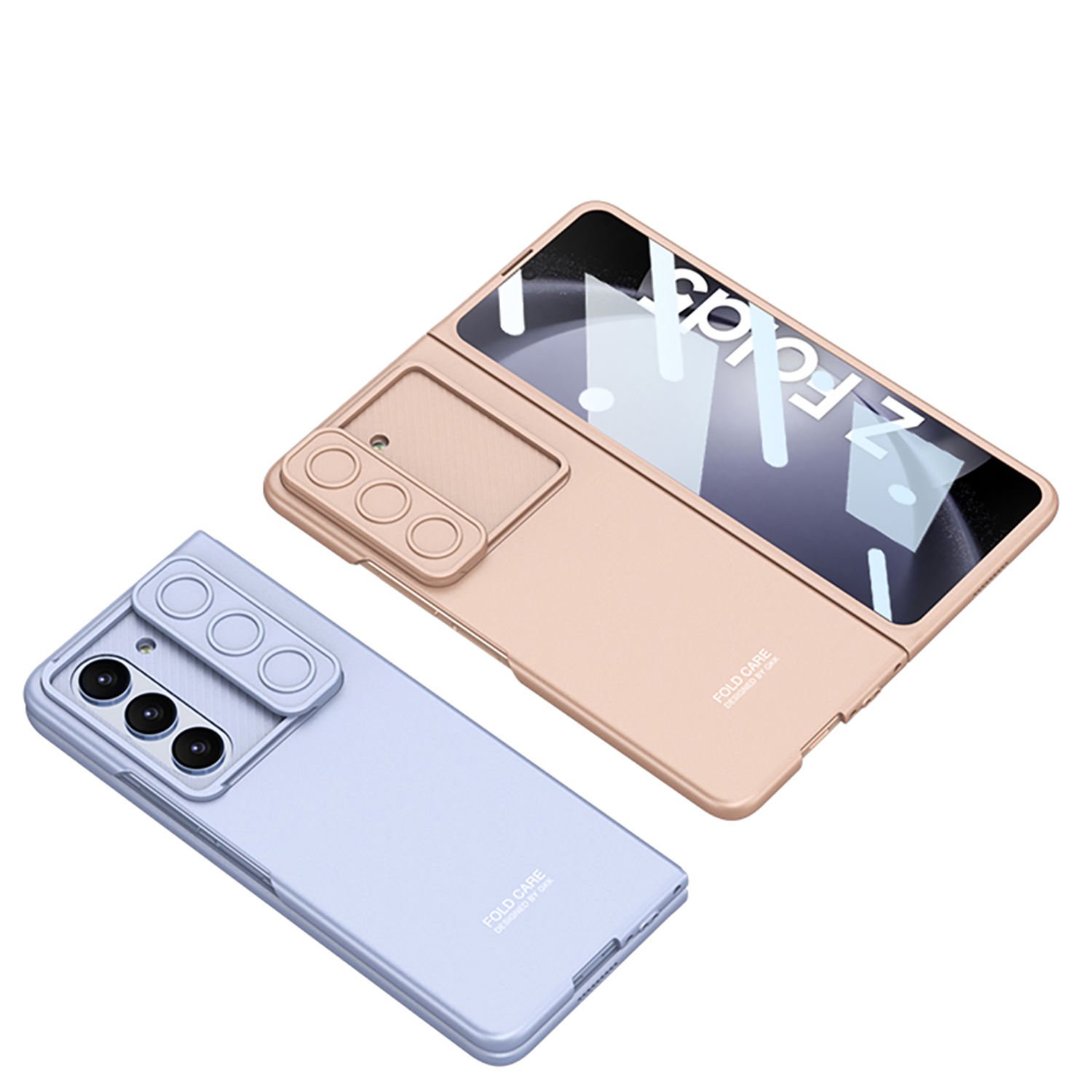 Hot Ultra-Thin Mobile Phone Case Lens Protection Sliding Window Case Membrane Integration For Samsung Z Fold 6 5 Cover Case