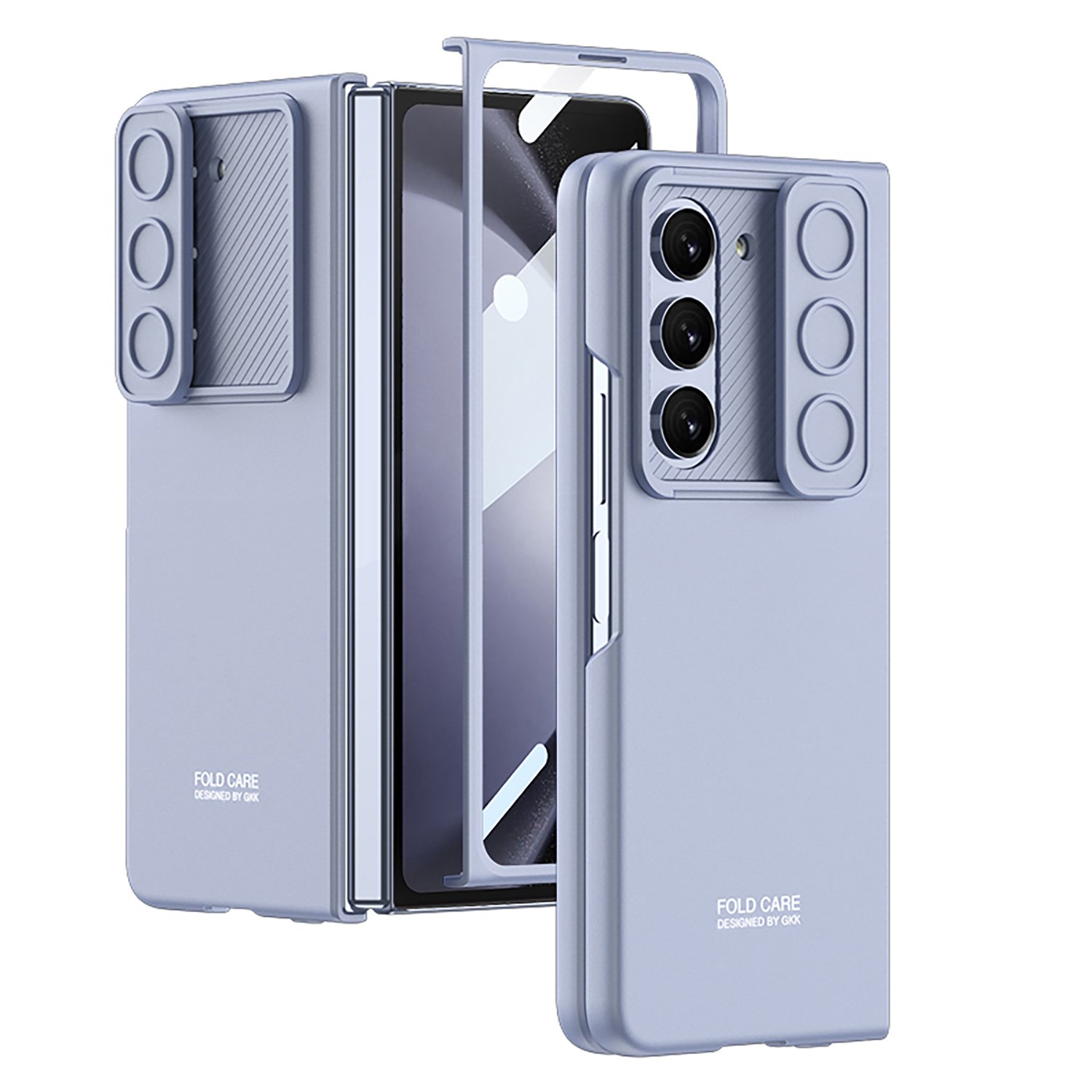 Hot Ultra-Thin Mobile Phone Case Lens Protection Sliding Window Case Membrane Integration For Samsung Z Fold 6 5 Cover Case