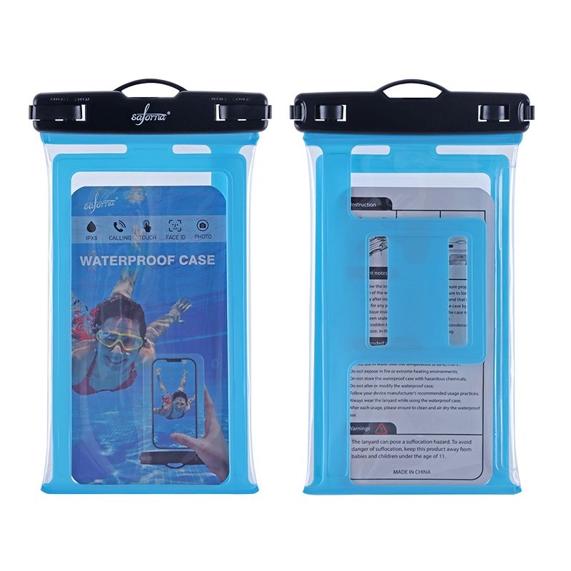 Free Sample Under Water Waterproof Phone Case Bag Clear Waterproof Mobile Phone Bag for Swimming