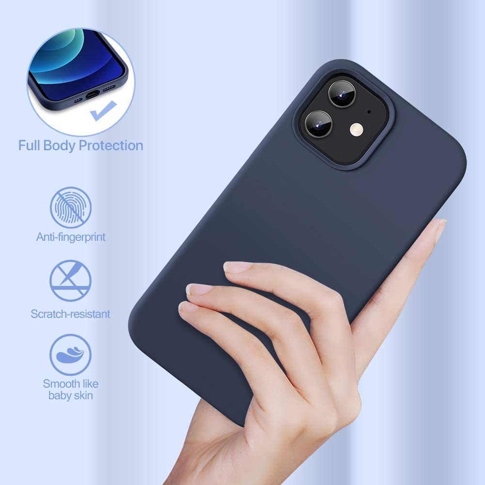 Wholesale waterproof Drop Protection shockproof luxury matte cover Liquid silicone mobile phone case for iphone 12 pro max mini