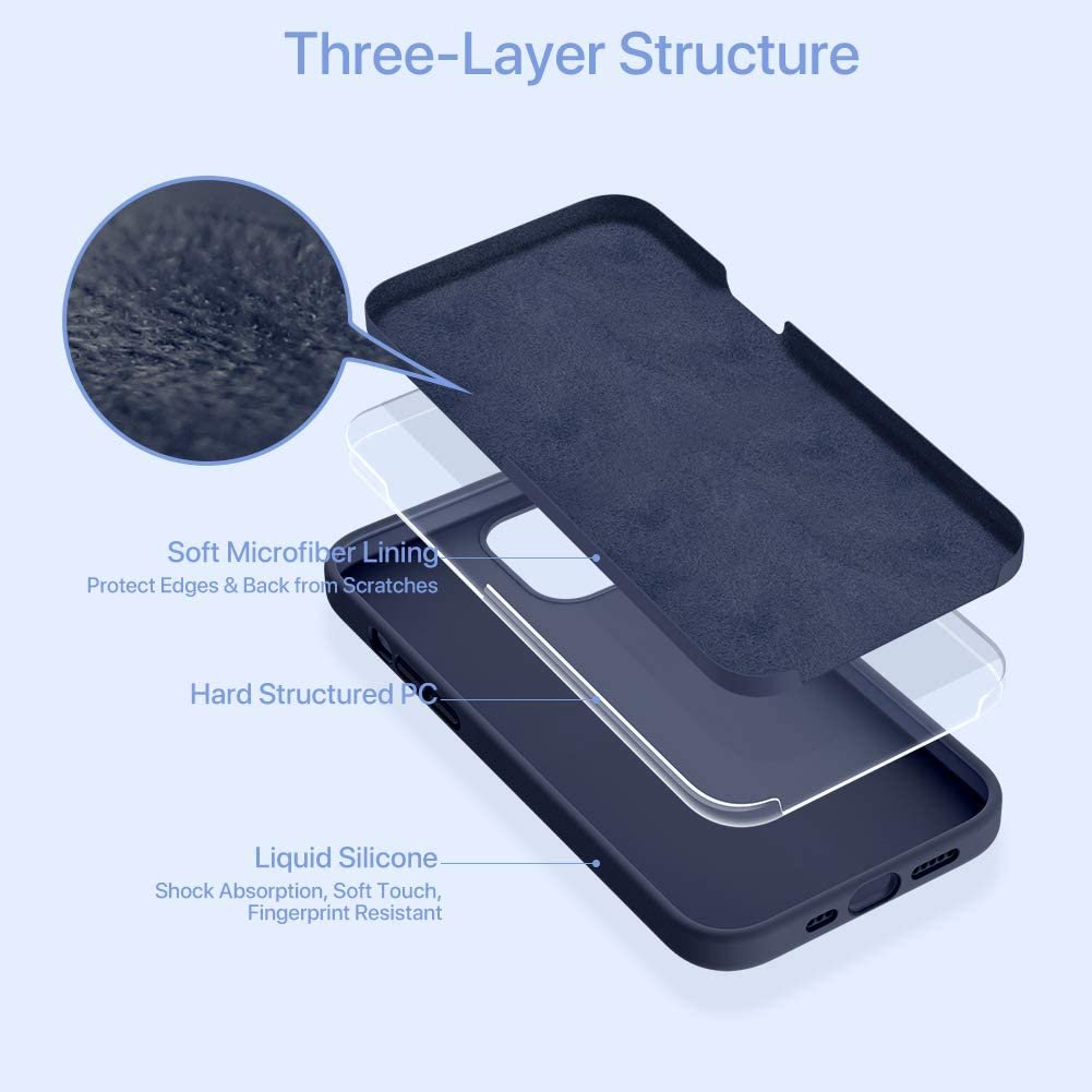 Wholesale waterproof Drop Protection shockproof luxury matte cover Liquid silicone mobile phone case for iphone 12 pro max mini