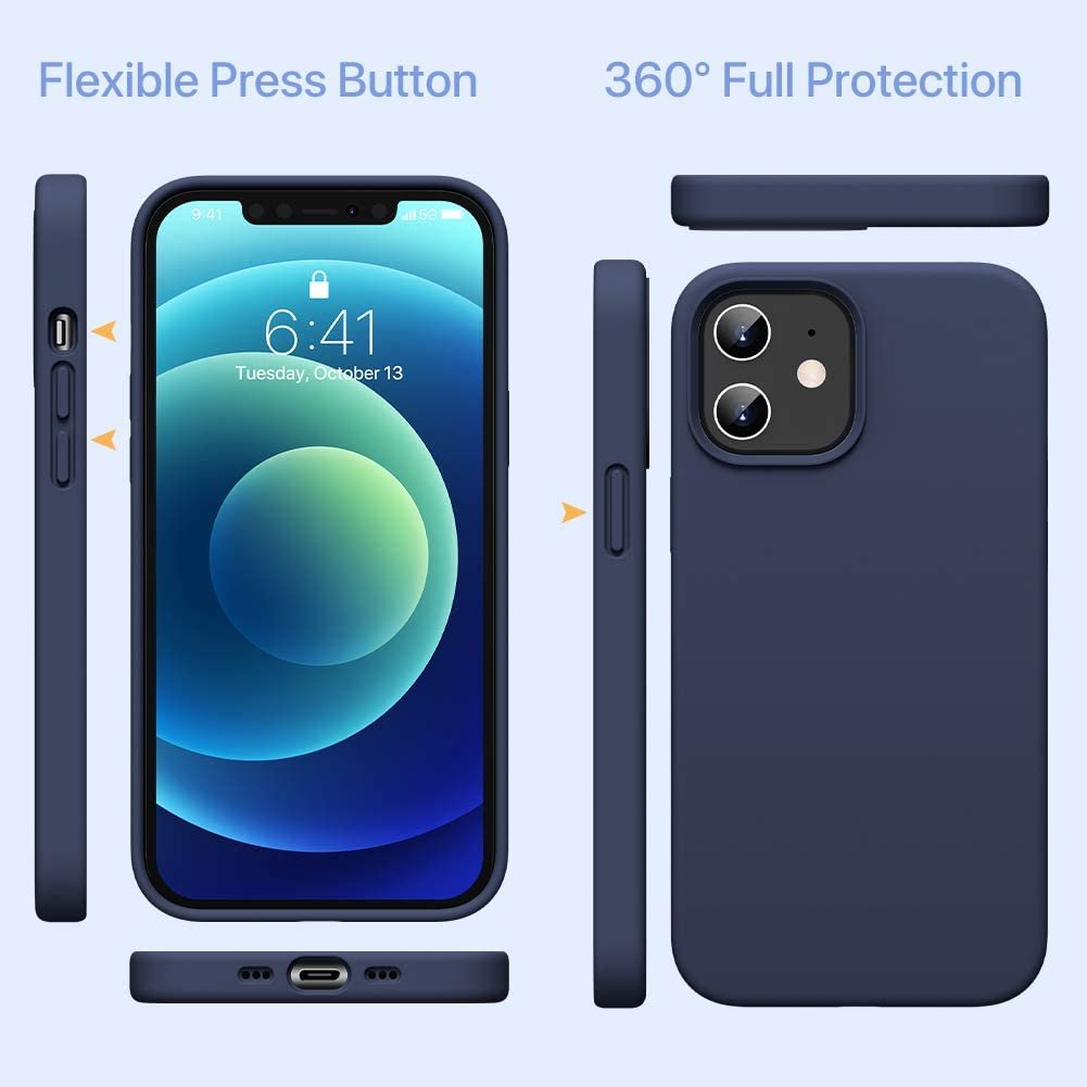 Wholesale waterproof Drop Protection shockproof luxury matte cover Liquid silicone mobile phone case for iphone 12 pro max mini