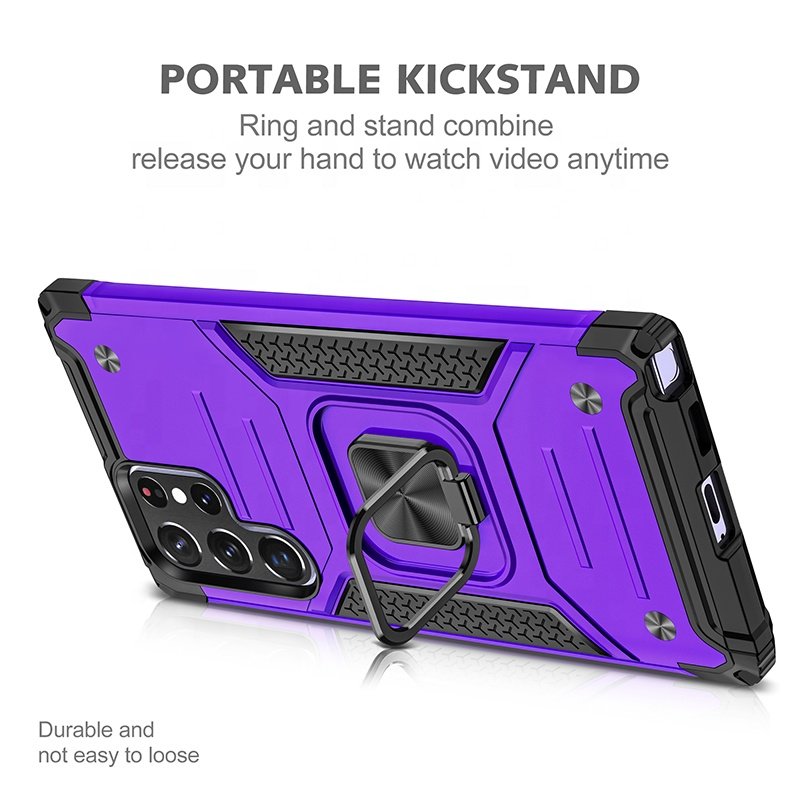 For Samsung S22 S23 Case Cover Shockproof Stand Hard Kickstand Mobile Case for Samsung S22 Plus/S22 Ultra