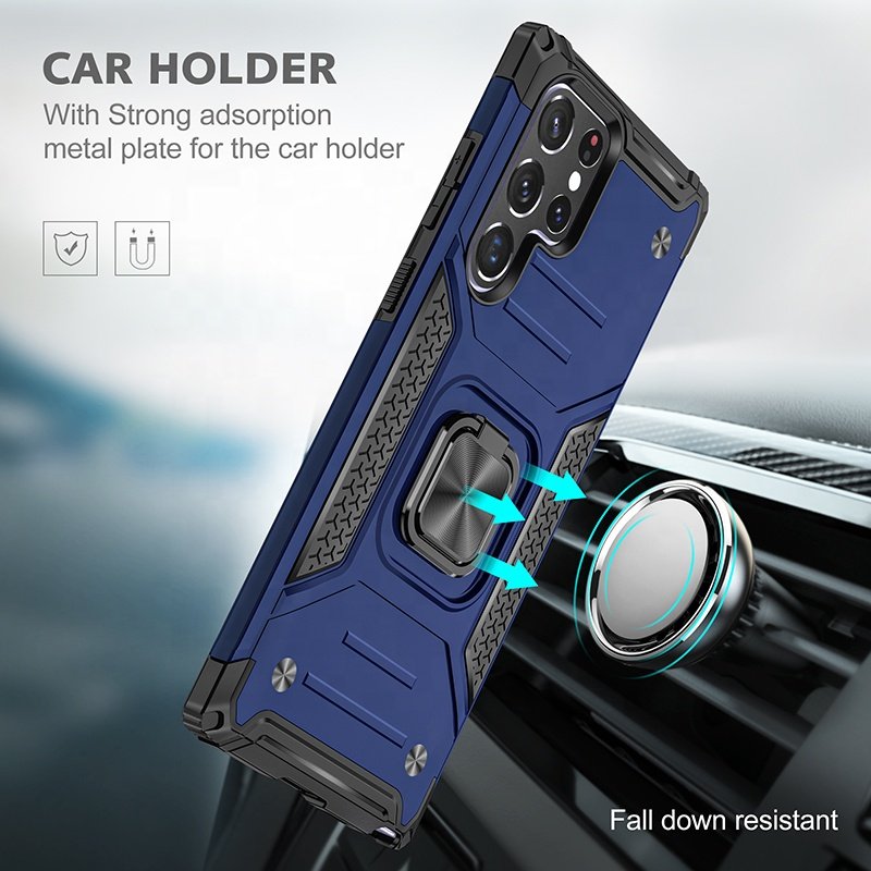 For Samsung S22 S23 Case Cover Shockproof Stand Hard Kickstand Mobile Case for Samsung S22 Plus/S22 Ultra