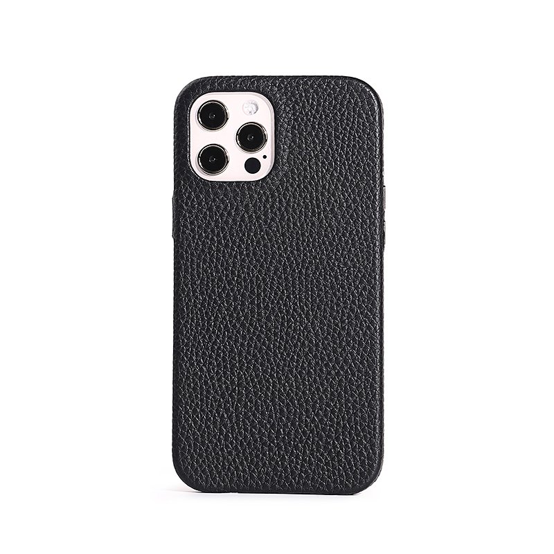 For iPhone 14 Pro Max Case Pebble Leather Mobile Phone Cases Wrapped Edge Leather Phone Cover