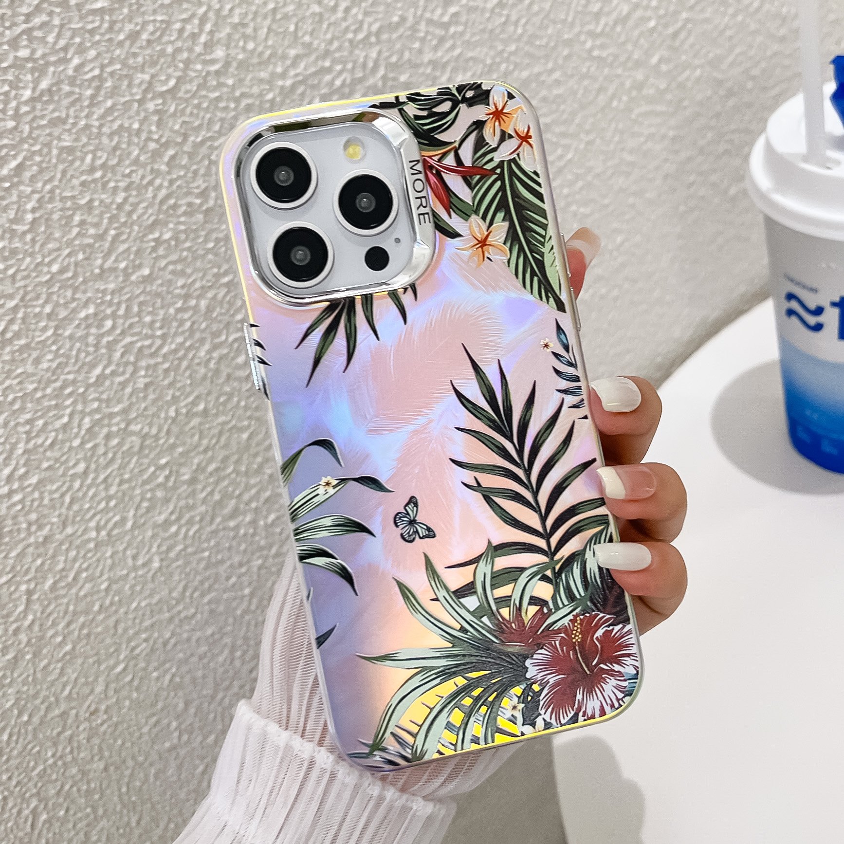 Flower Plating Design Mobile Phone Cases for iPhone 15 14 13 Pro Max