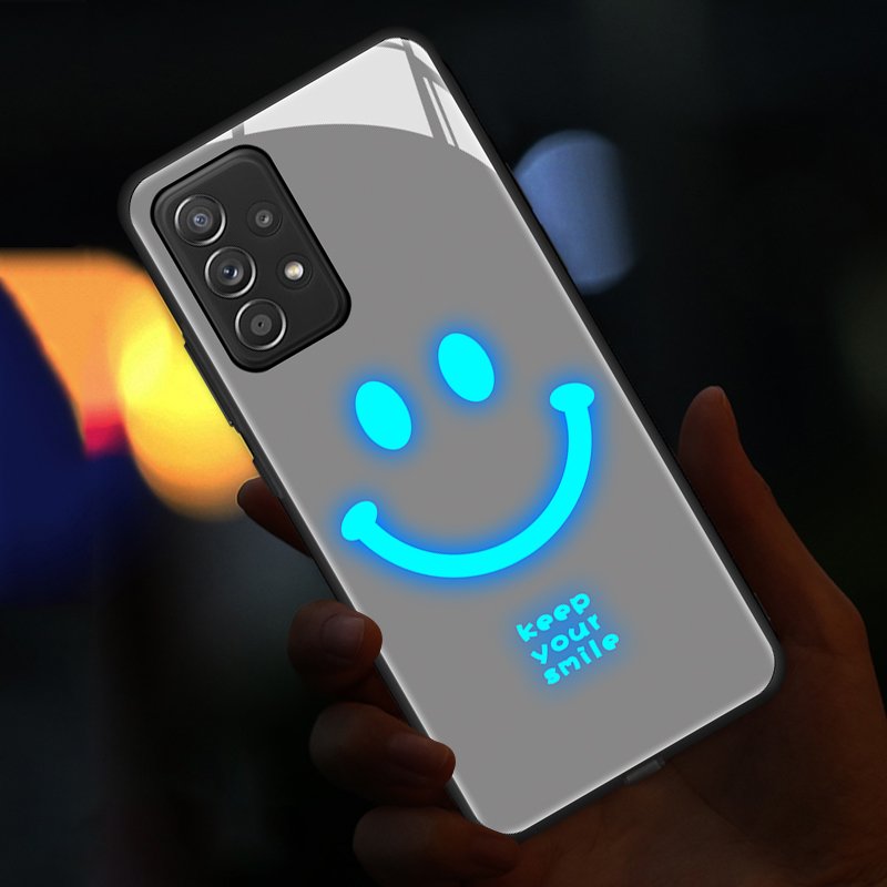 Led color glow samsung mobile phone case for galaxy note 8 puzzle phone case galaxy a71