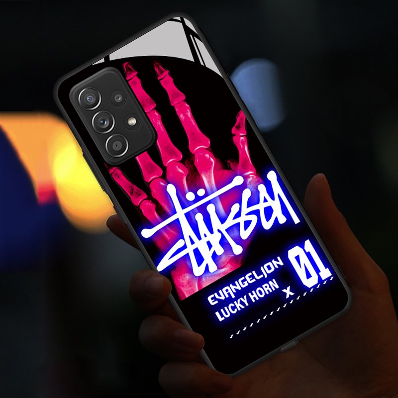 Led color glow samsung mobile phone case for galaxy note 8 puzzle phone case galaxy a71