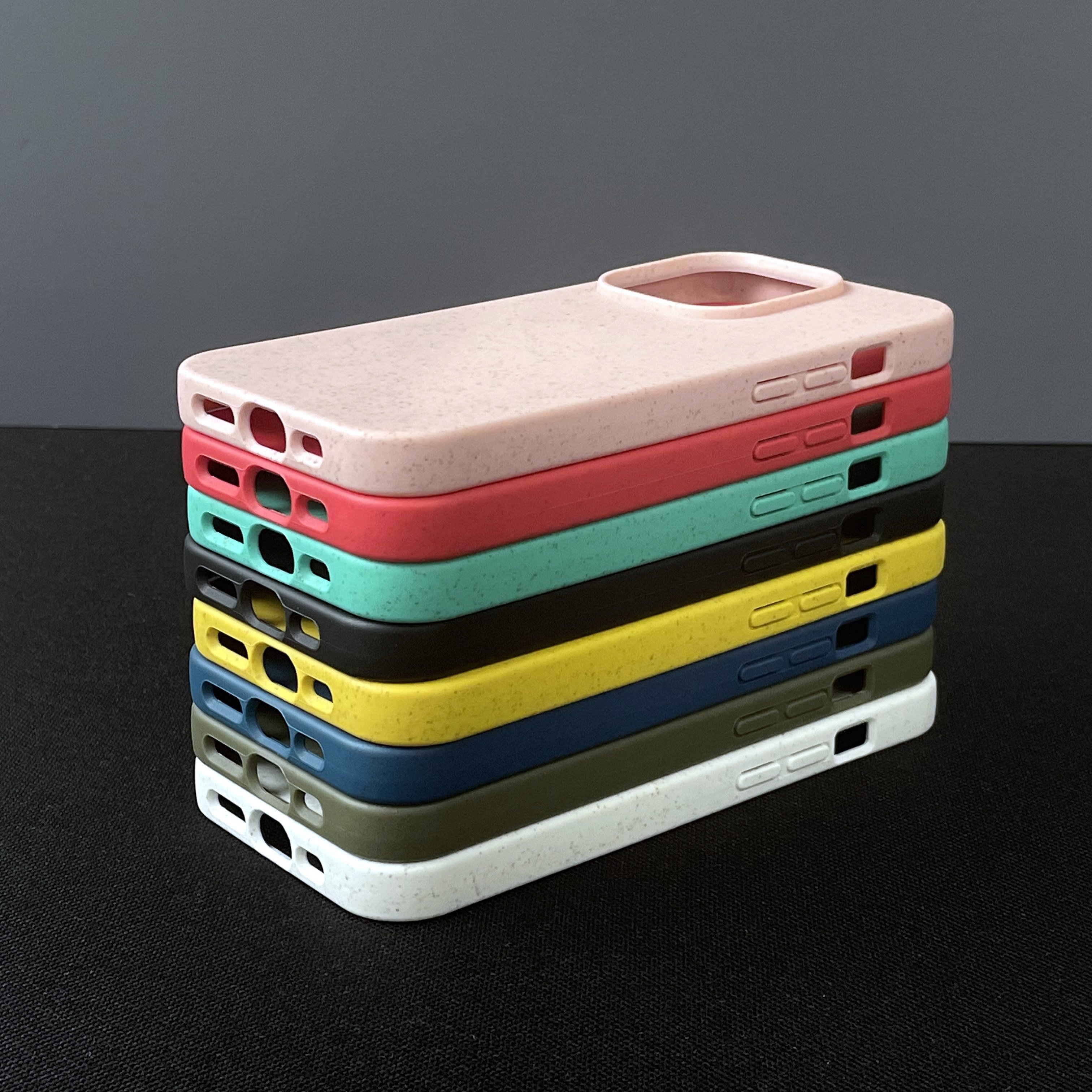 Luxury Eco Friendly Compostable biodegradable Phone Cases For iphone 13 14 pro max Custom Mobile case