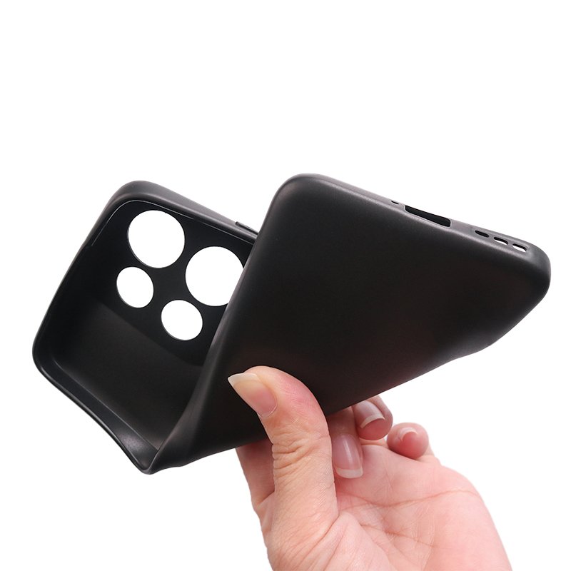 Matte Black TPU Phone Case For Motorola Moto Edge 50 Neo Soft Silicone Shockproof Mobile Phone Cover