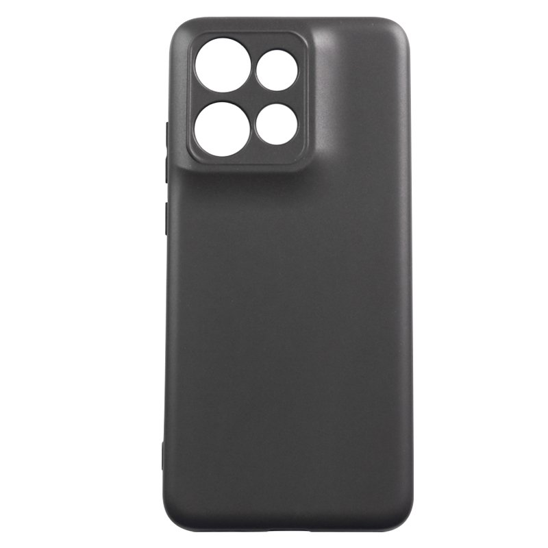 Matte Black TPU Phone Case For Motorola Moto Edge 50 Neo Soft Silicone Shockproof Mobile Phone Cover