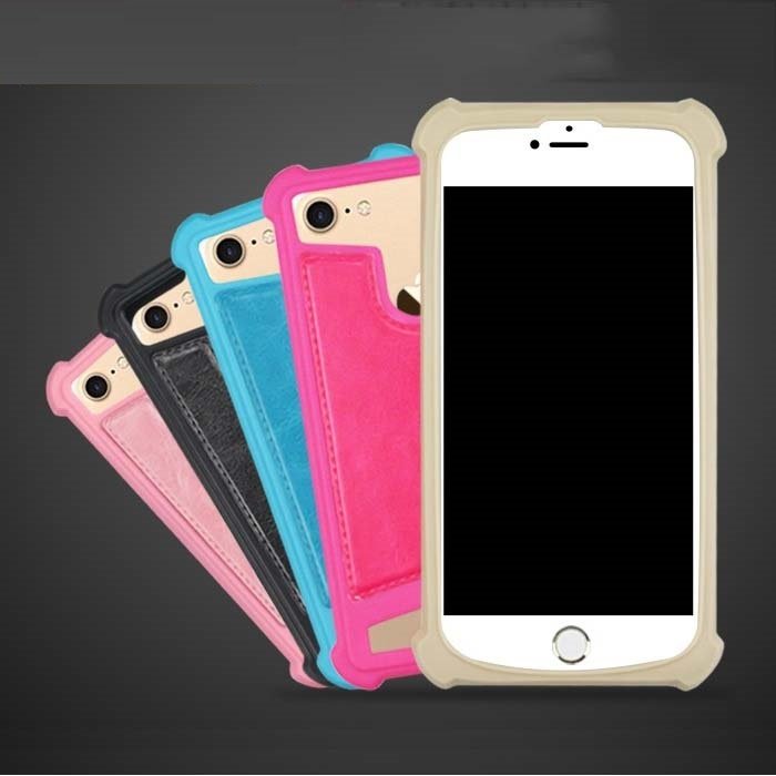 mobile phone universal case PU shockproof silicon case for mobile phone