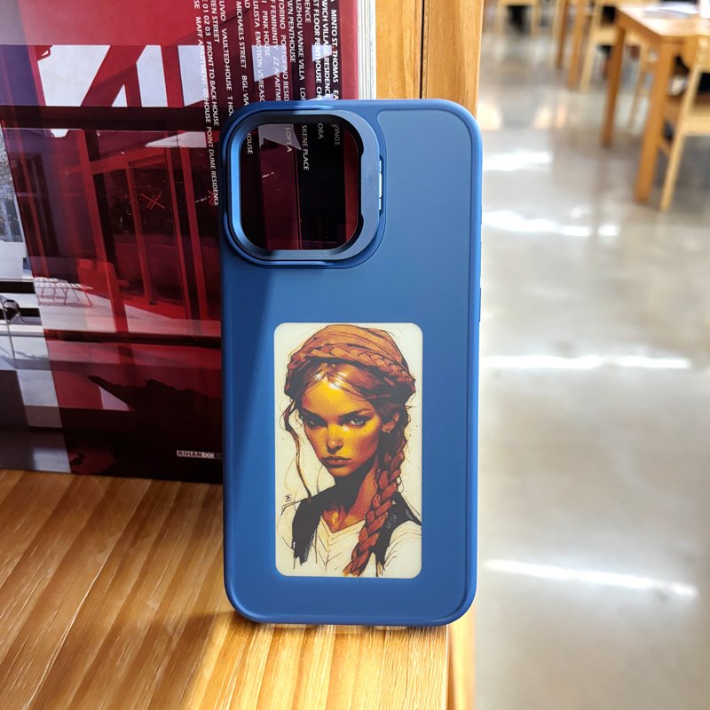 Luxury NFC Smart eink Photo Screen Phone Case Electronic eink Mobile Phone Case For phone 16 15 14 13 12 Series