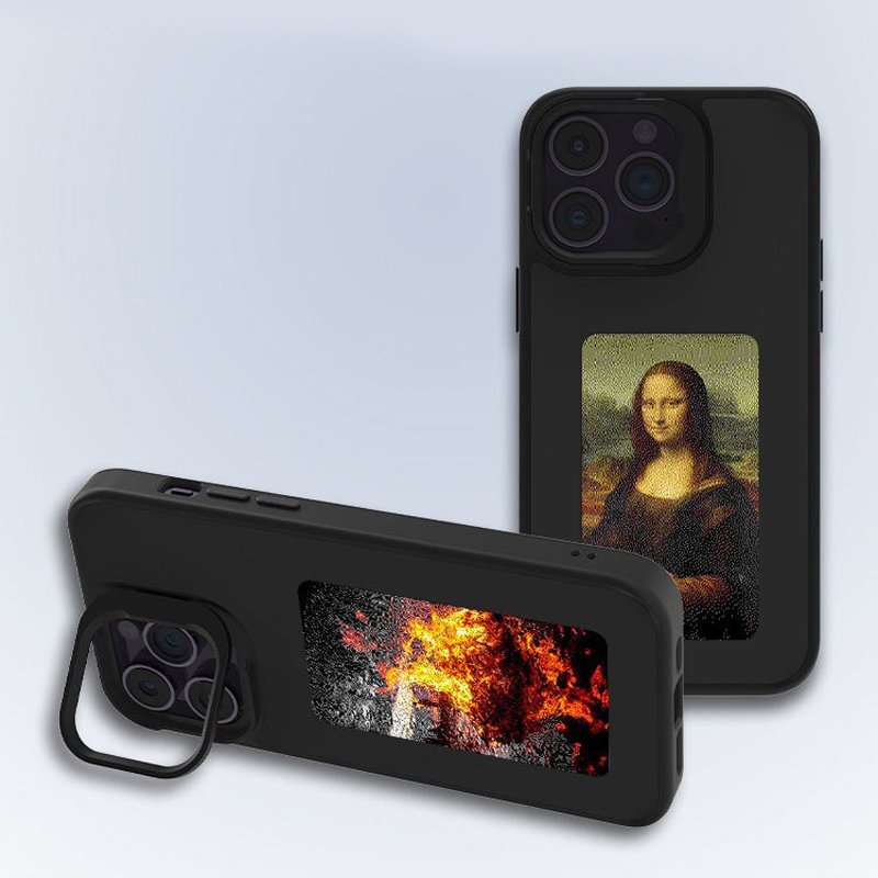 Luxury NFC Smart eink Photo Screen Phone Case Electronic eink Mobile Phone Case For phone 16 15 14 13 12 Series