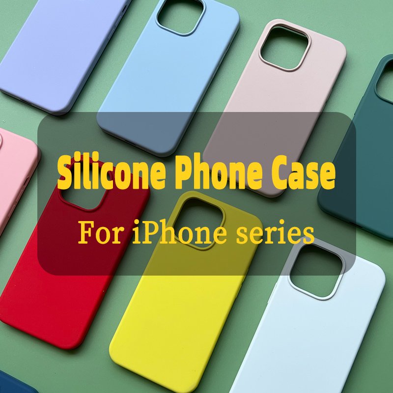 Hot Selling Original Custom Color Logo Liquid Silicone Mobile Phone Case For iphone 11 12 13 14 Pro Max