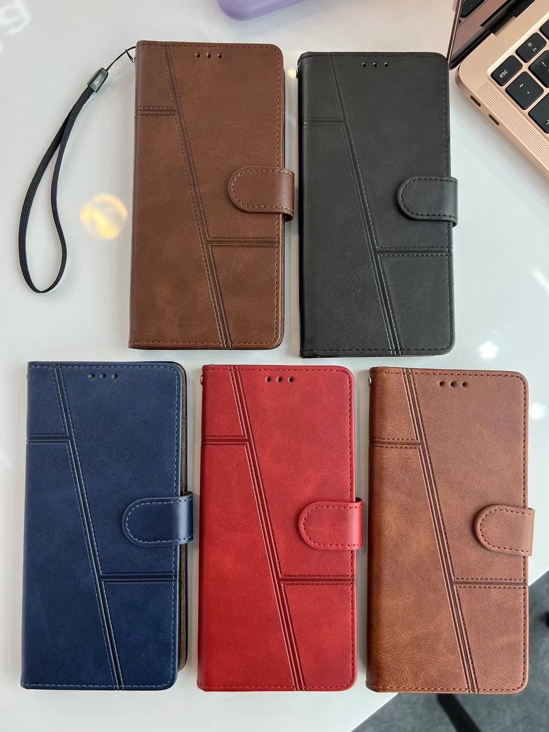 Hot selling Leather Phone Case different color for Samsung A35 A55 5G mobile phone case for Samsung A05 A05S book case cover