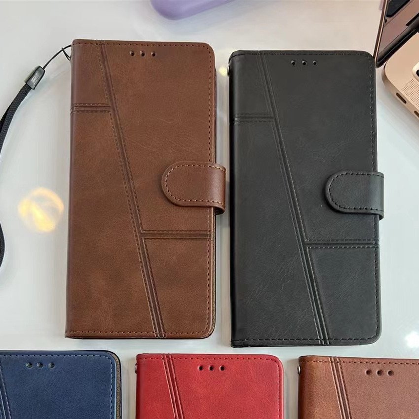 Hot selling Leather Phone Case different color for Samsung A35 A55 5G mobile phone case for Samsung A05 A05S book case cover