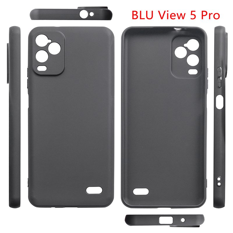 Matte Silicone Phone Case For Blu View 5 Pro Black TPU Back Cover Mobile Phone Cases