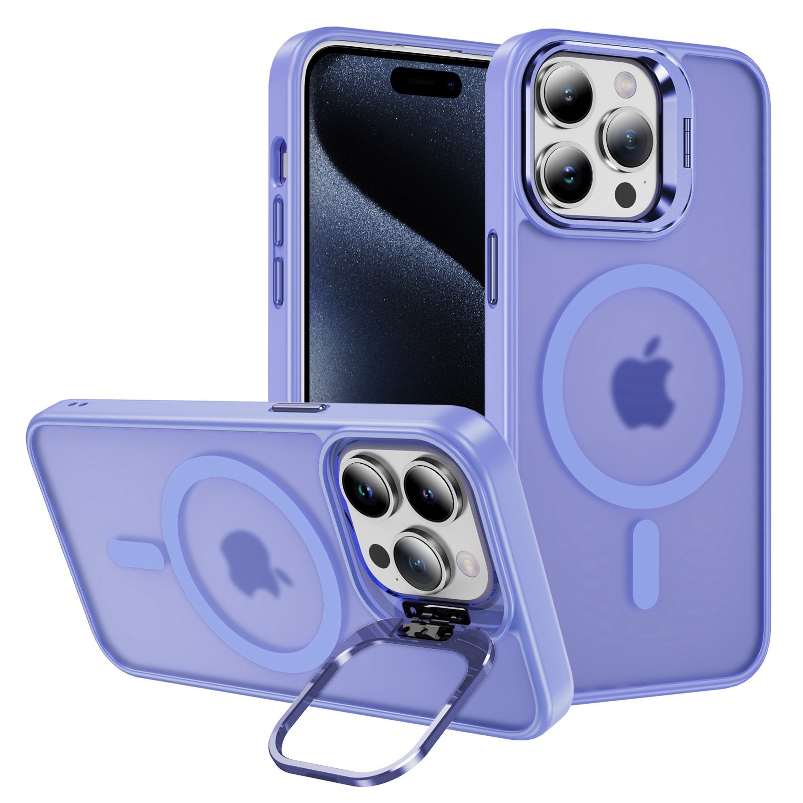 With Camera Glass Metal Lens Bracket Acrylic Clear Cover Magnetic Transparent Phone Case For Iphone 12 13 14 15 16 Pro Max Cases