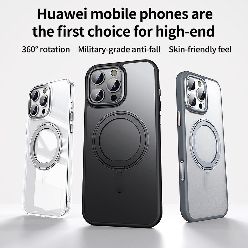 New Products 2024 Phone Case Anti Fall Magnetic 360 Rotation Mobile Phone Holder Cell Cover For iphone 16 Pro Max Plus Cases Hot