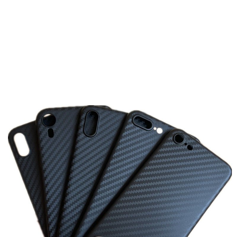New Ultra Thin Cell Phone Protective Lens Cover Matte carbon fiber texture Soft Phone Case for iPhone 13 14 15 Pro Max