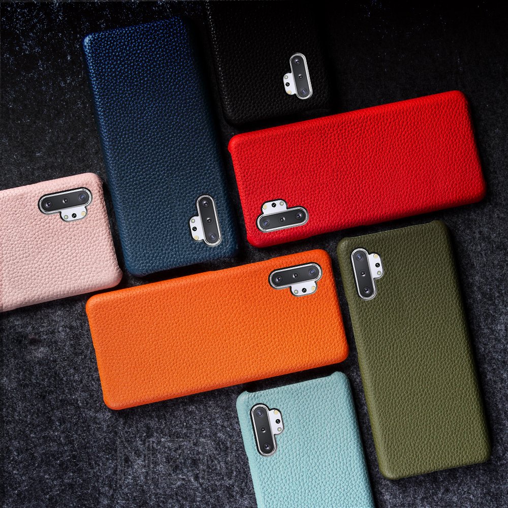 2024 Real Leather Phone Case for Samsung Note10 Plus Luxury Design Shockproof Mobile Phone Accessories