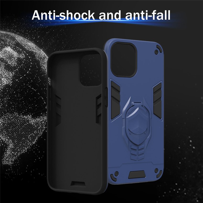 for iPhone 11 Pro XS Max XR 7 8 Samsung A11 Note 20 S20 Ultra 2in1 Shockproof Holder Mobile case with Kickstand Phone Case