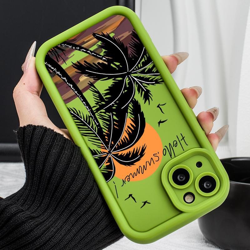 Sunset Coconut Trees Wholesale Price Custom Pictures Logo TPU Phone Case Cover for iPhone 16 15 14 13 12 11 Pro Max Plus