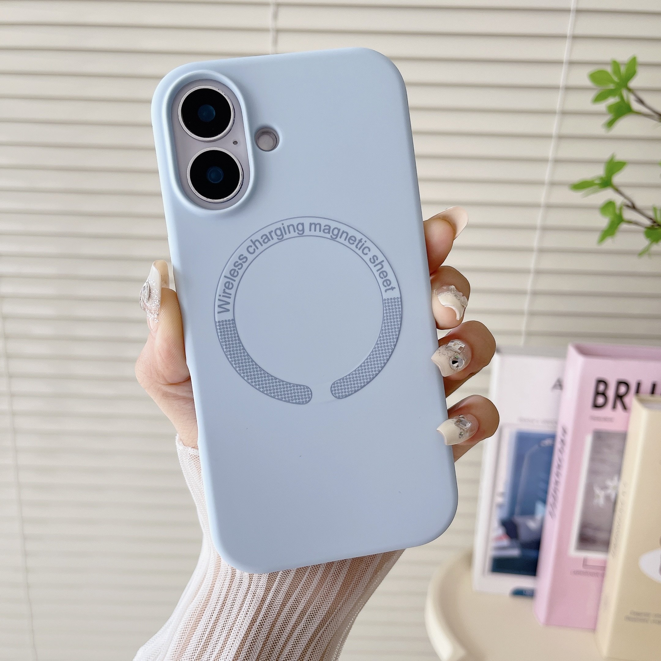 Liquid Silicone Waterproof and Shockproof With Wireless Charging Magnetic Sheet Mobile Phone Cases for iPhone 16 Pro Max Plus