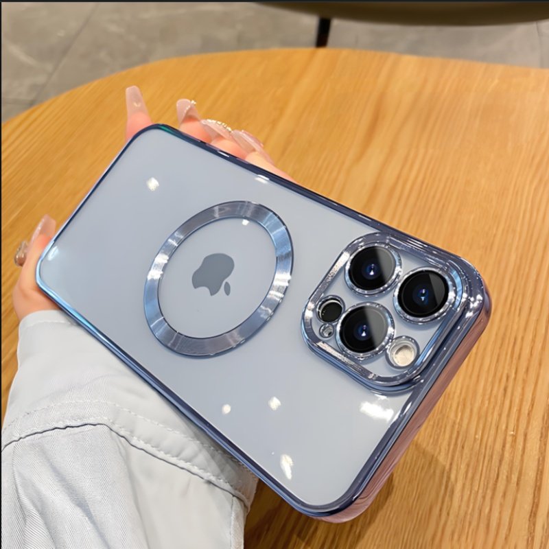 Luxury PC Magnetic Plating Bulk Sublimation Cell Mobile Phone Case Back Cover For iPhone 15 Pro Max 16 14 13 12 11 8 Plus xr xs