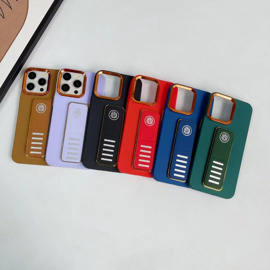 Wholesale Business Bracket TPU Mobile Phone Cases Shockproof Accessory Fundas for iPhones XR 11 12 13 14 15 16 Pro max Promax