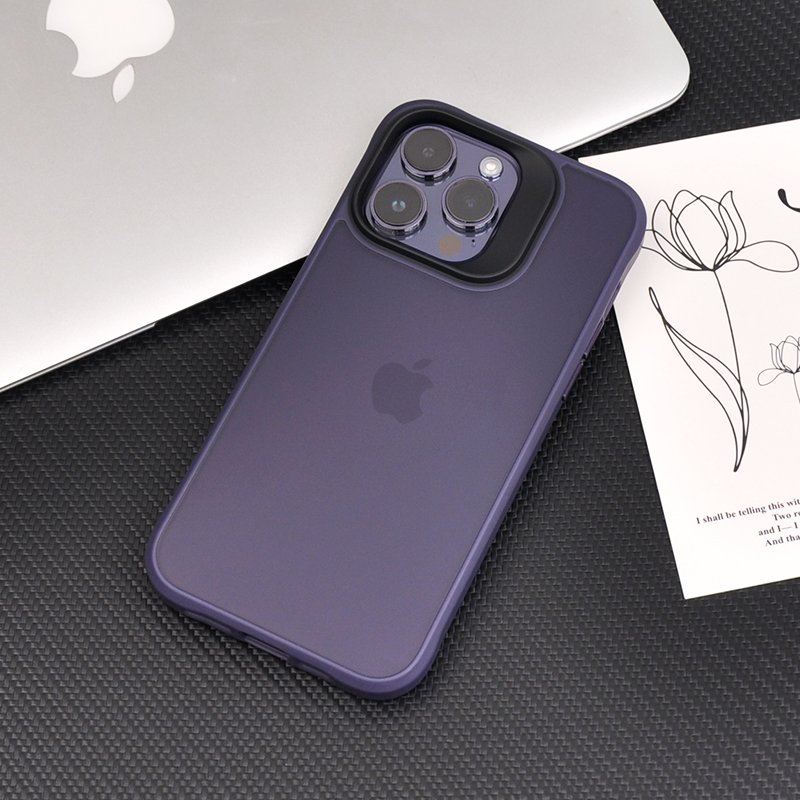 Premium Translucent Matte Hard PC Soft TPU Rubber Coating Shockproof Anti-Shock Impact Mobile Phone Case for iPhone 14 15 16 Pro