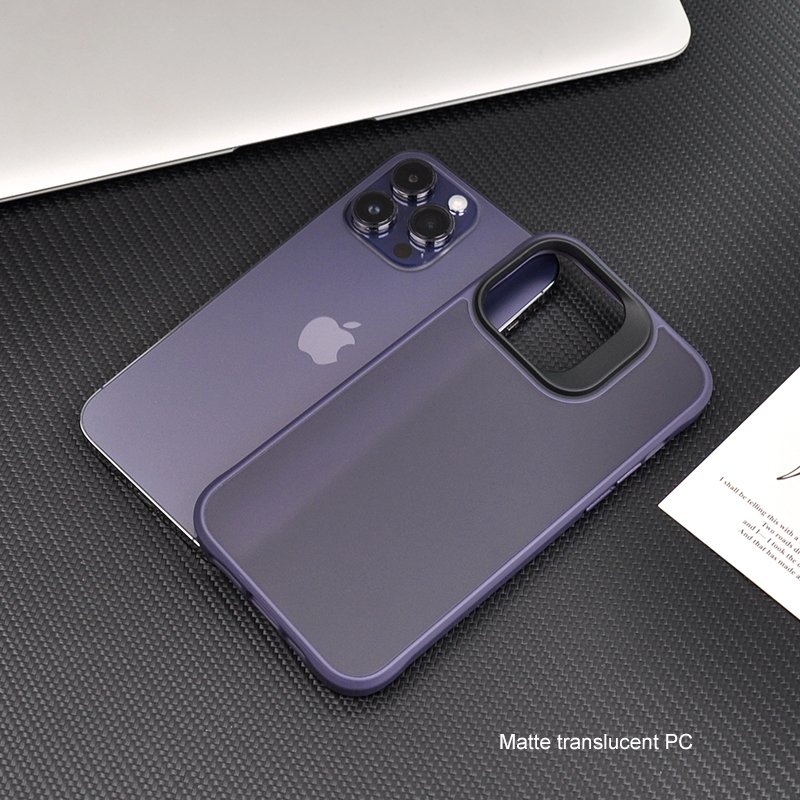 Premium Translucent Matte Hard PC Soft TPU Rubber Coating Shockproof Anti-Shock Impact Mobile Phone Case for iPhone 14 15 16 Pro