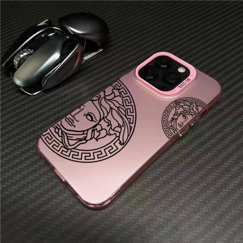 Electroplated trendy luxury brand suitable for iphone 16promax phone case for iPhone 15 14pro retro style 13 luxury