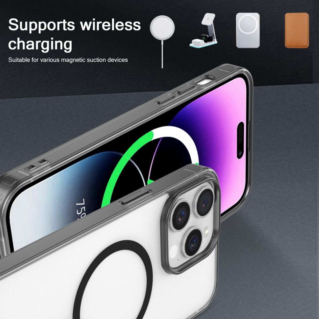 Shockproof Transparent Color Magnetic Mobile Phone Case Suitable For iPhone 16 15 14 13 12 Pro Max 11