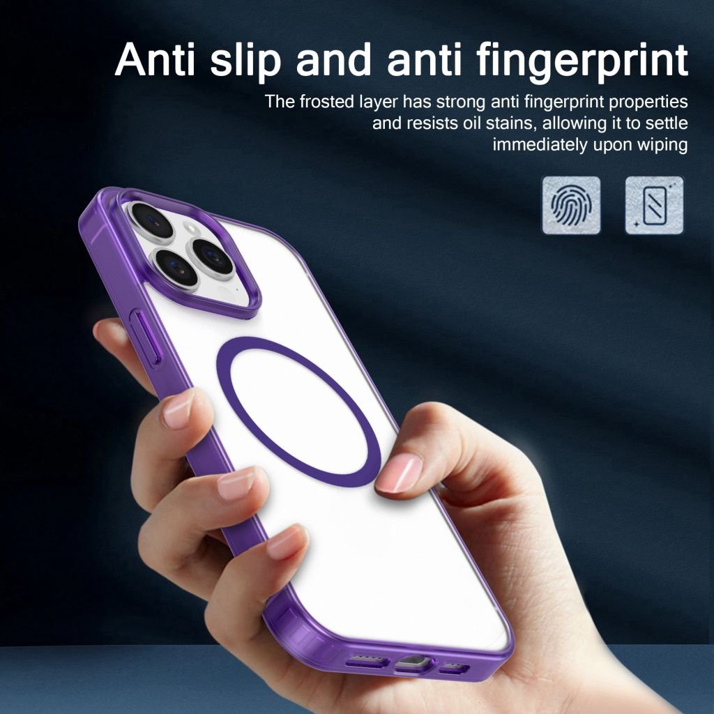Shockproof Transparent Color Magnetic Mobile Phone Case Suitable For iPhone 16 15 14 13 12 Pro Max 11