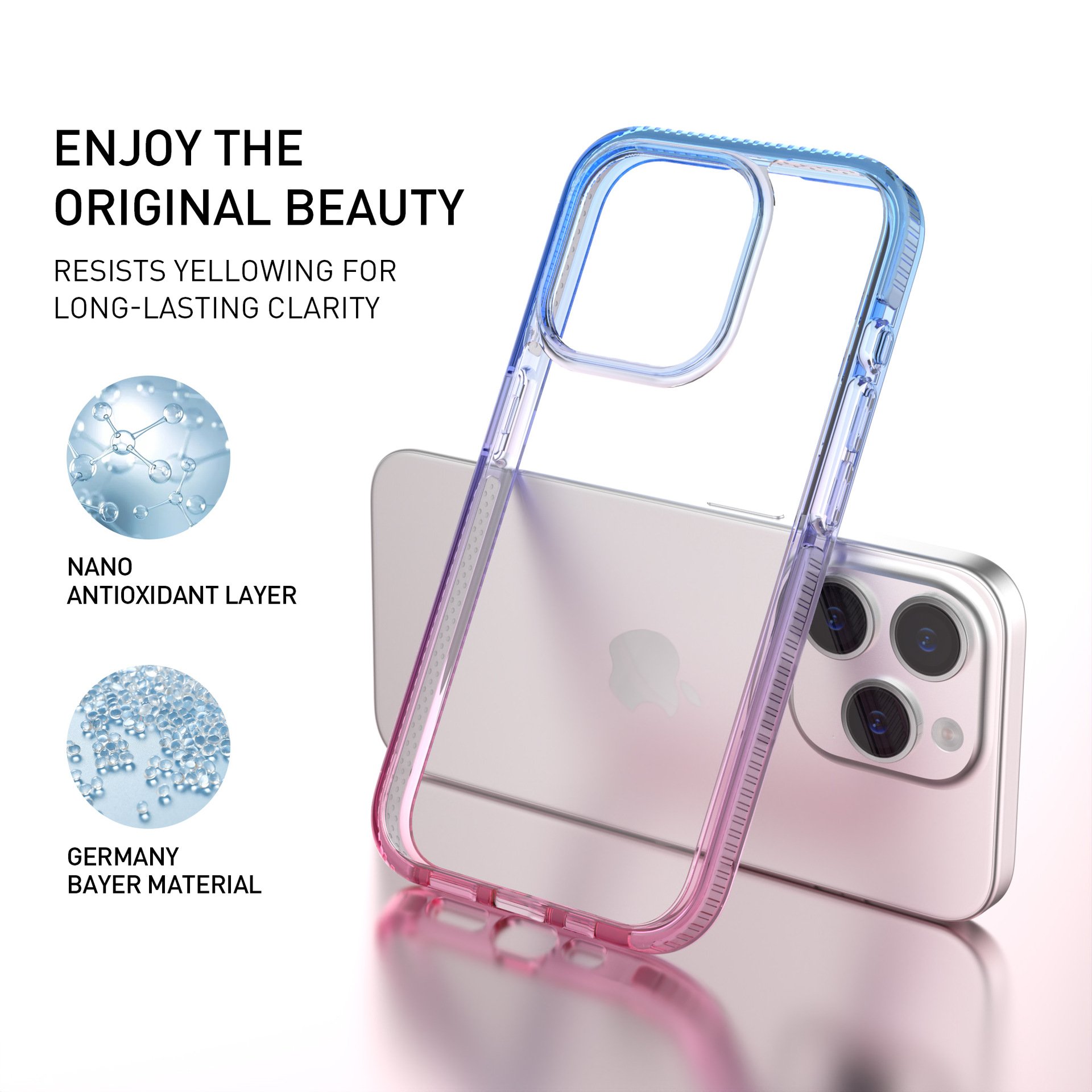 wholesale bulk unique custom design color anti-yellow tpu tpe shockproof hard clear mobile phone cases for iPhone 14 15 series