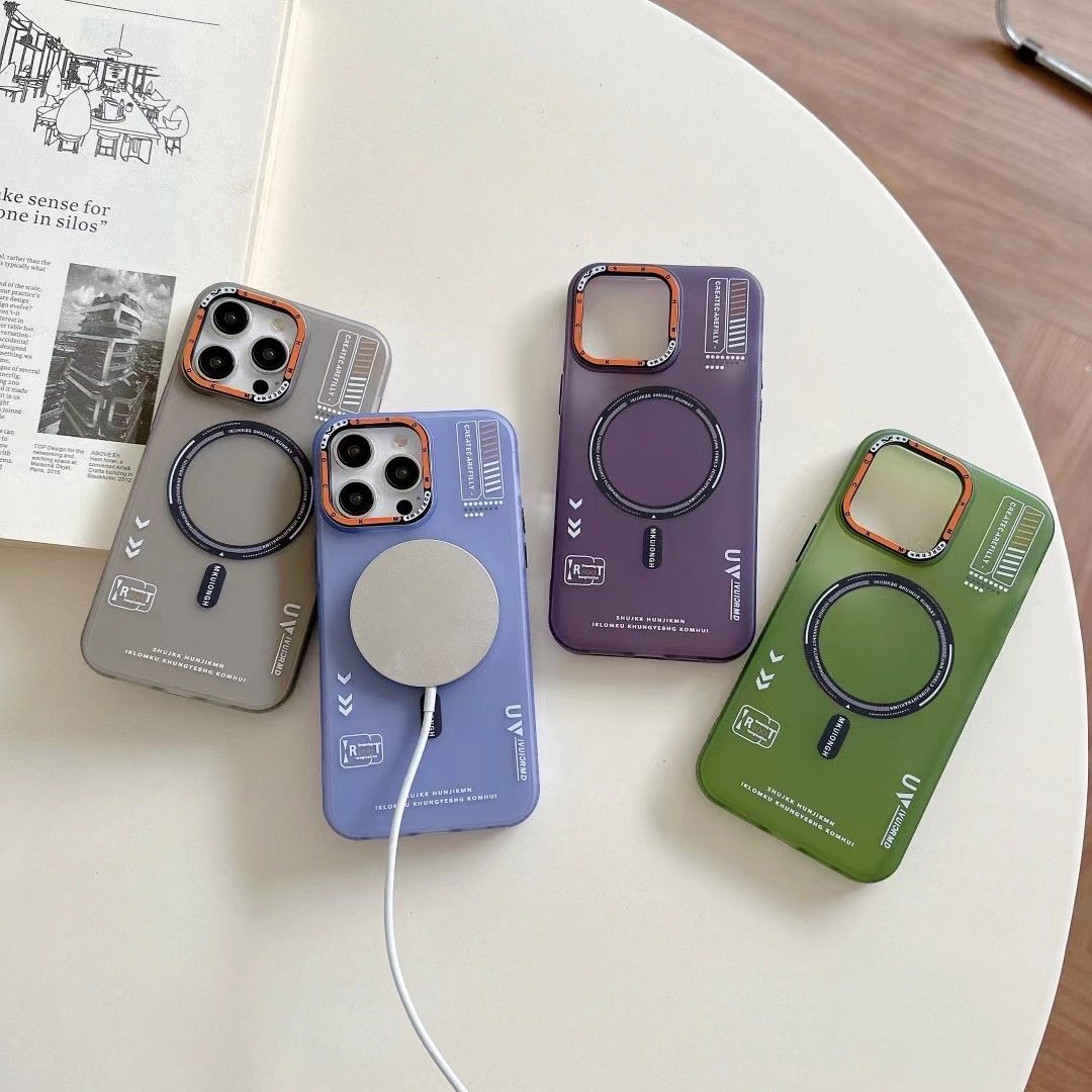 Suitable for iPhone 15 Pro Max Matte Skin Feel Magnetic Suction Phone Case for iphone 11 12 13 14 Pro Silicone Soft Case